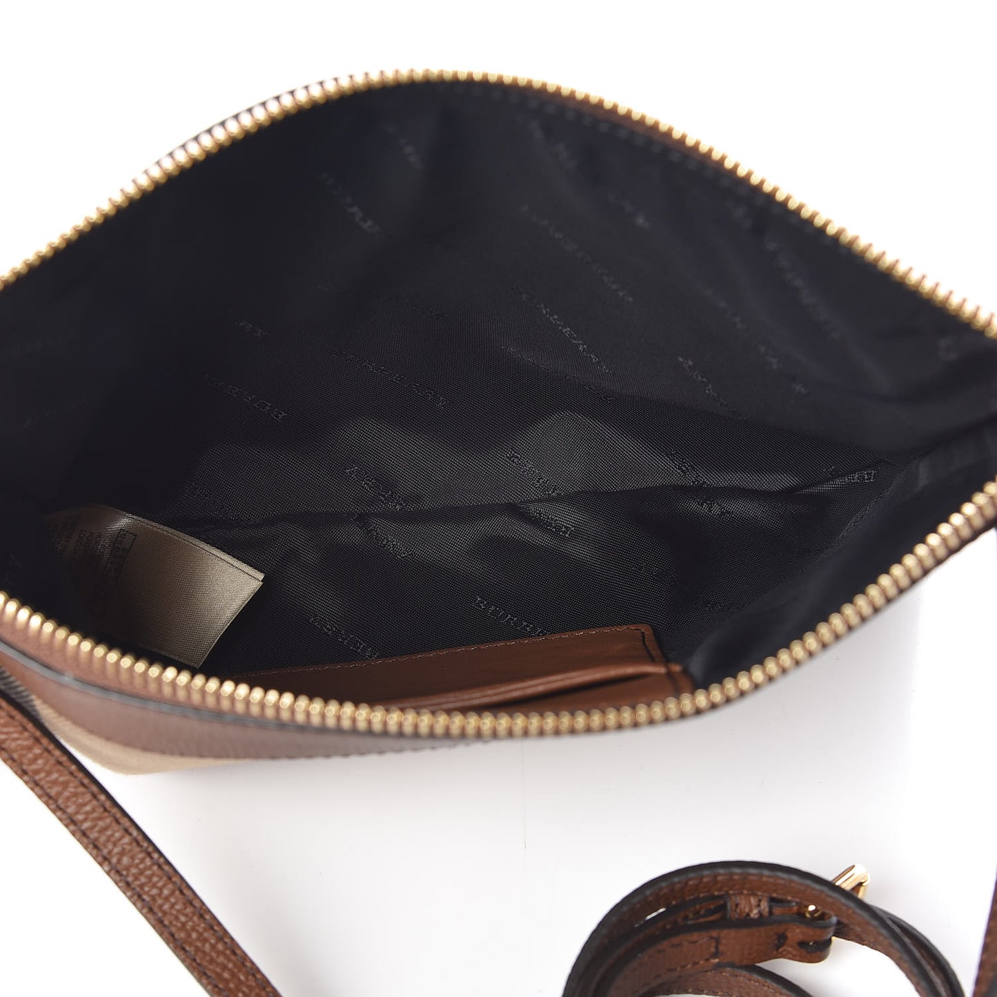 House Check Derby Peyton Crossbody Clutch Bag Tan