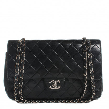 Chanel Lambskin Quilted Medium Double Flap Bag Black 1 of 33