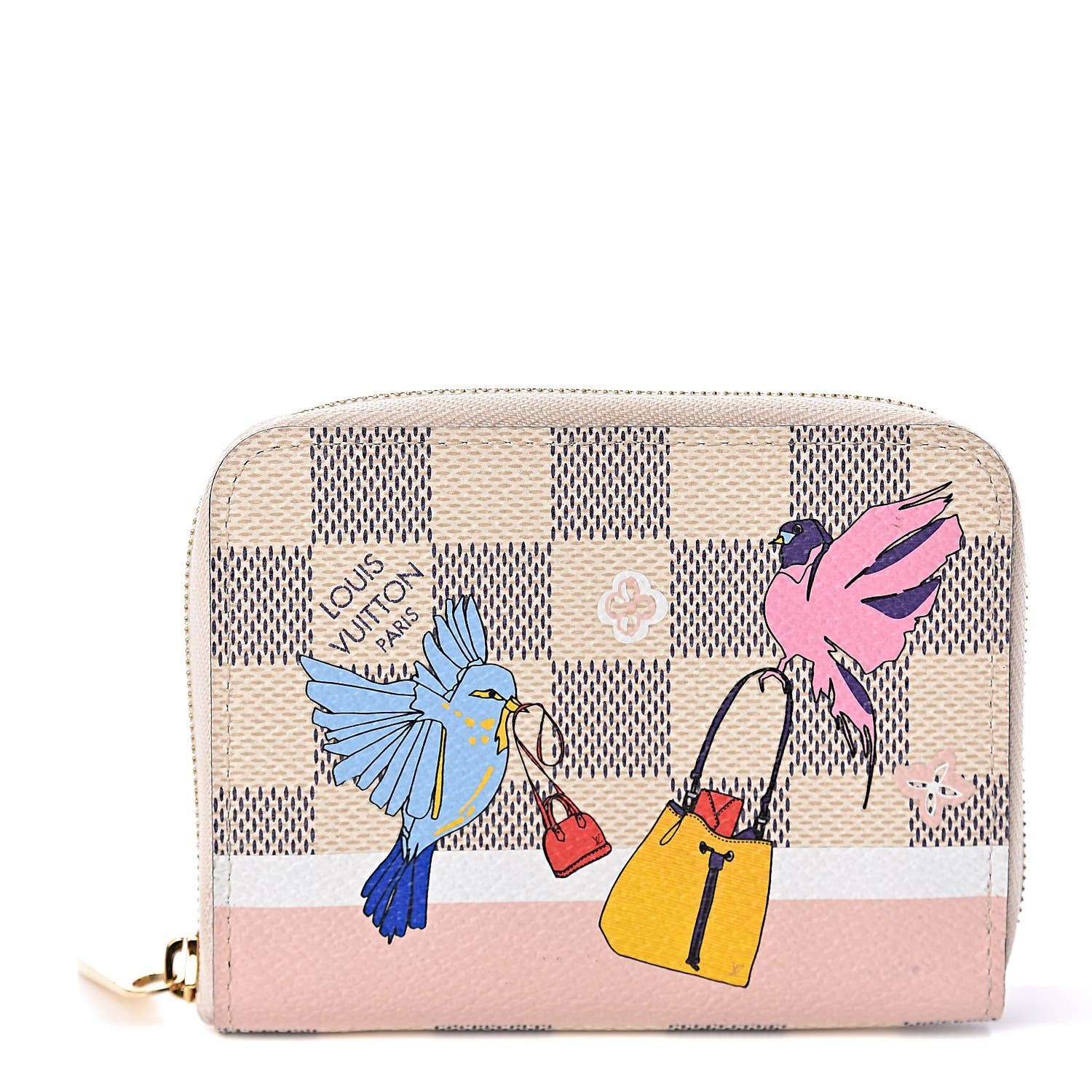 Louis Vuitton Damier Azur 2018 Christmas Animation Zippy Coin Purse 1 of 8