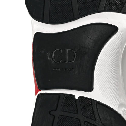Christian Dior Technical Mesh Calfskin Mens B22 Sneakers 42.5 White Red Green 6 of 9