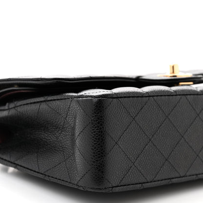 Chanel Caviar Quilted Medium Double Flap Black 9 of 11