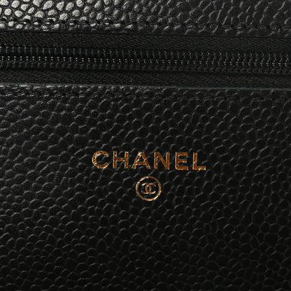 Chanel Caviar Quilted Wallet on Chain WOC Black 6 of 11