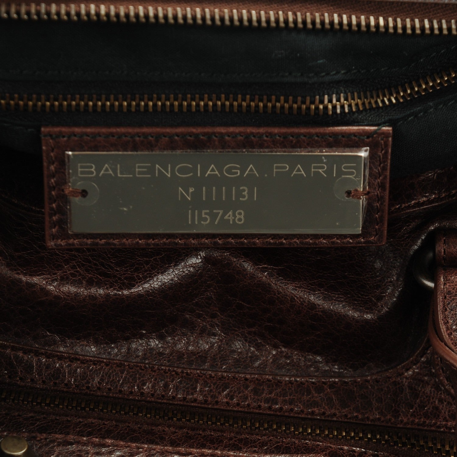 Balenciaga Agneau Classic Hardware City Cigare Fonce 7 of 8
