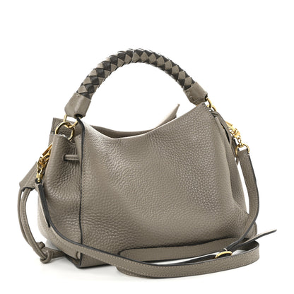 Mulberry Heavy Grain Small Iris Tote Powder Grey Dark Clay 3 of 9