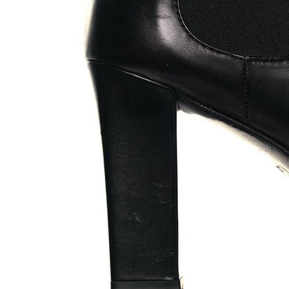 Chanel Calfskin CC Turnlock Ankle Boots 40.5 Black 10 of 13