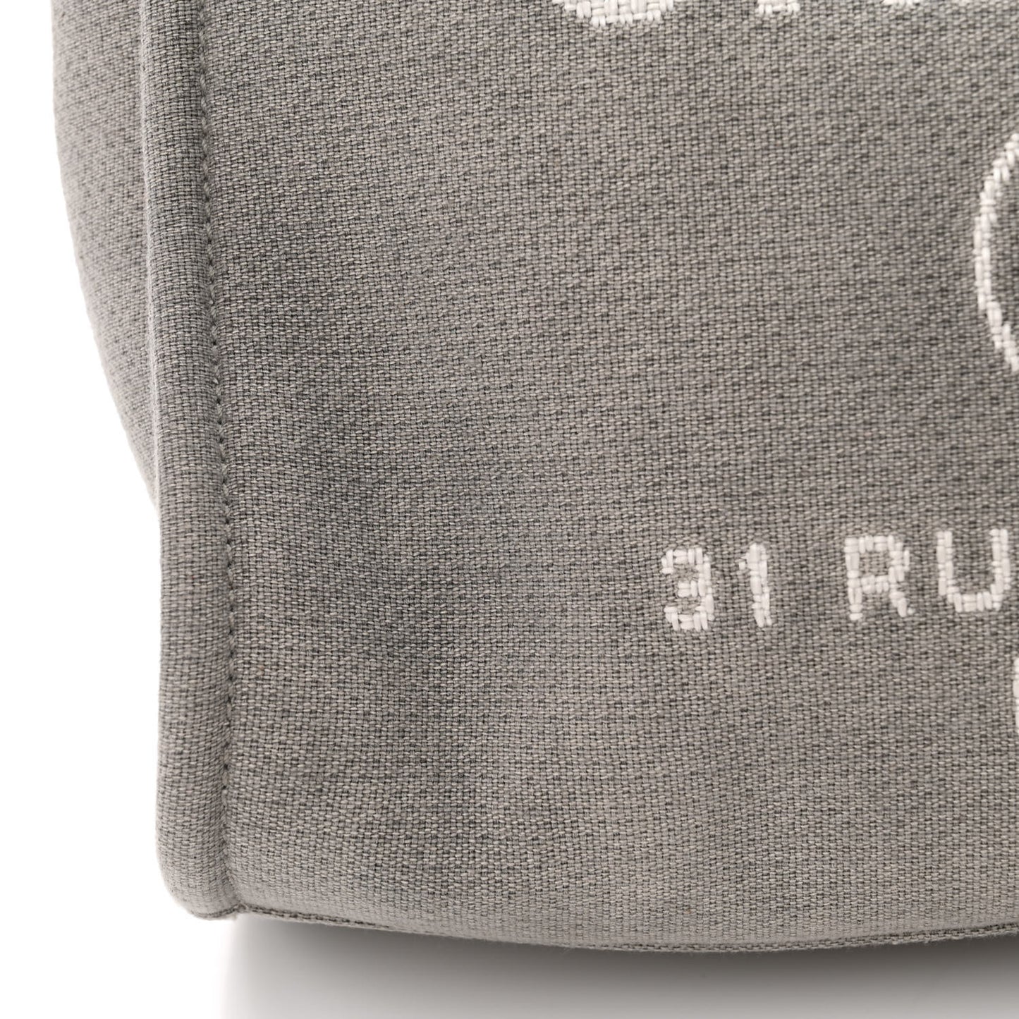 Canvas Small Deauville Tote Grey