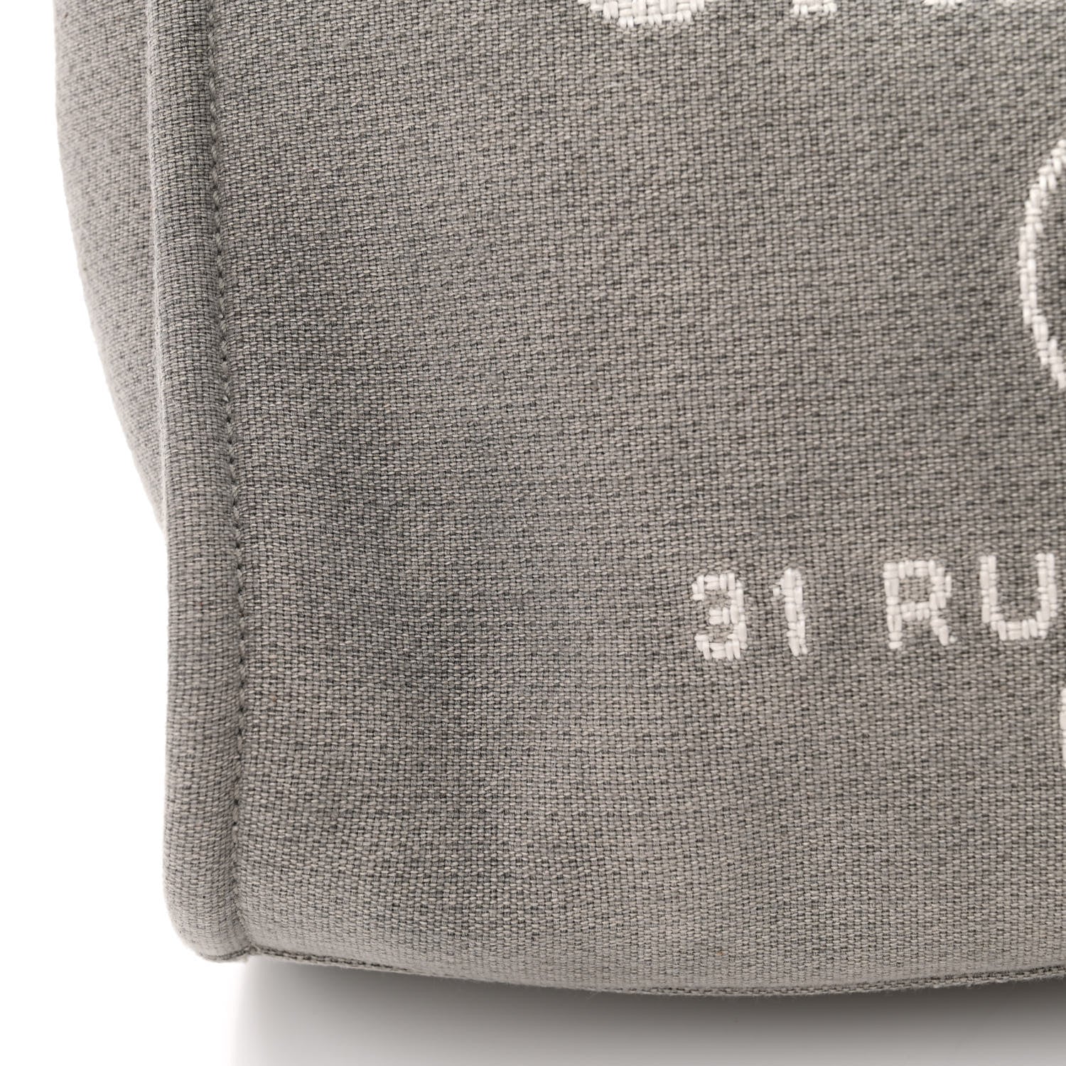 Chanel Canvas Small Deauville Tote Grey 13 of 13