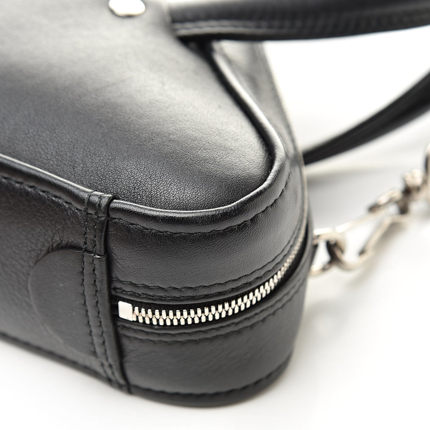 Calfskin XS Triangle Duffle Black
