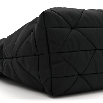 Prada Re-Nylon Nappa Triangle Quilted Padded Double Handled Zip Pocket Tote Black 9 of 9