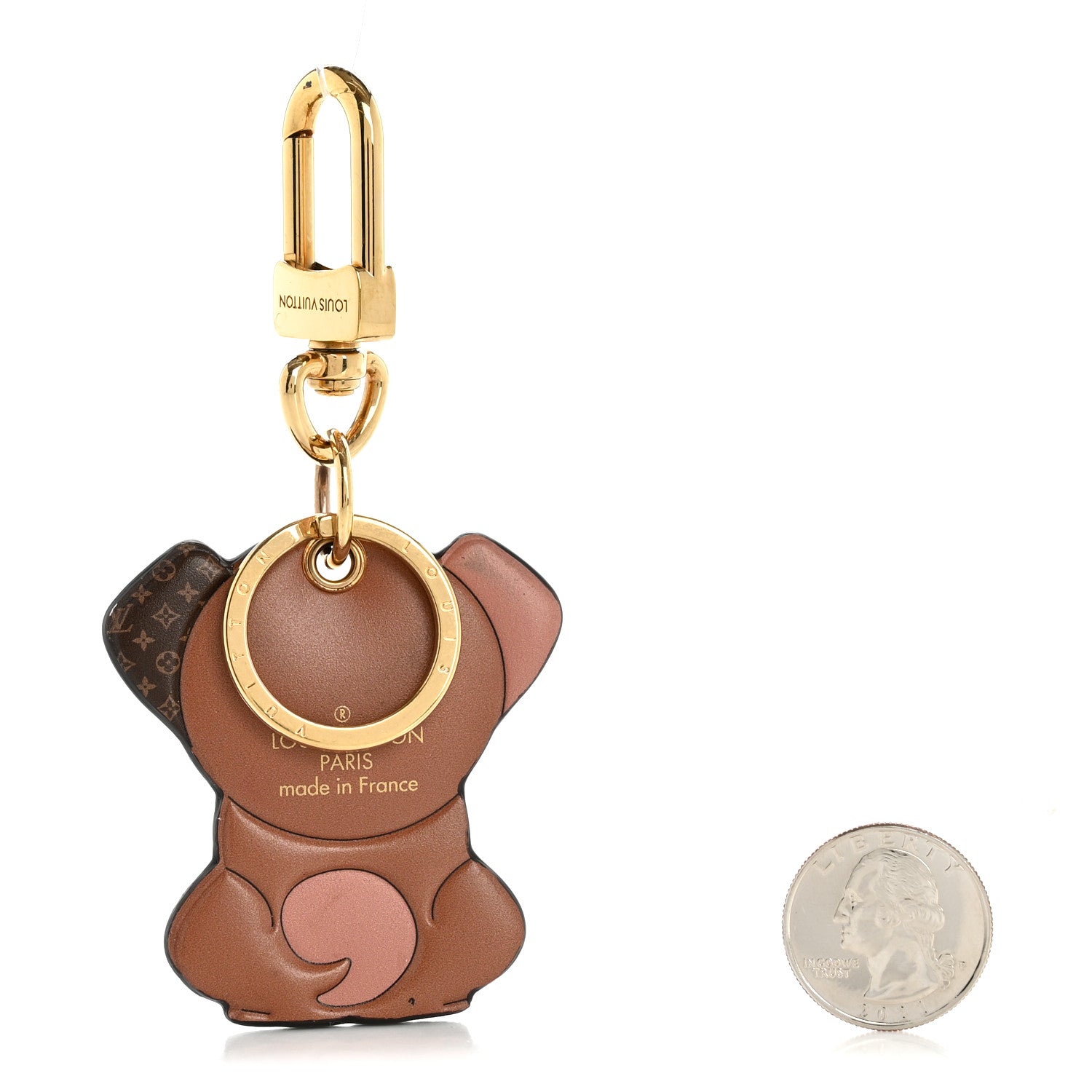 Louis Vuitton Monogram Puppy Bag Charm Key Holder 2 of 4