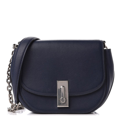 Marc Jacobs Calfskin West End The Jane Saddle Bag Navy 1 of 13