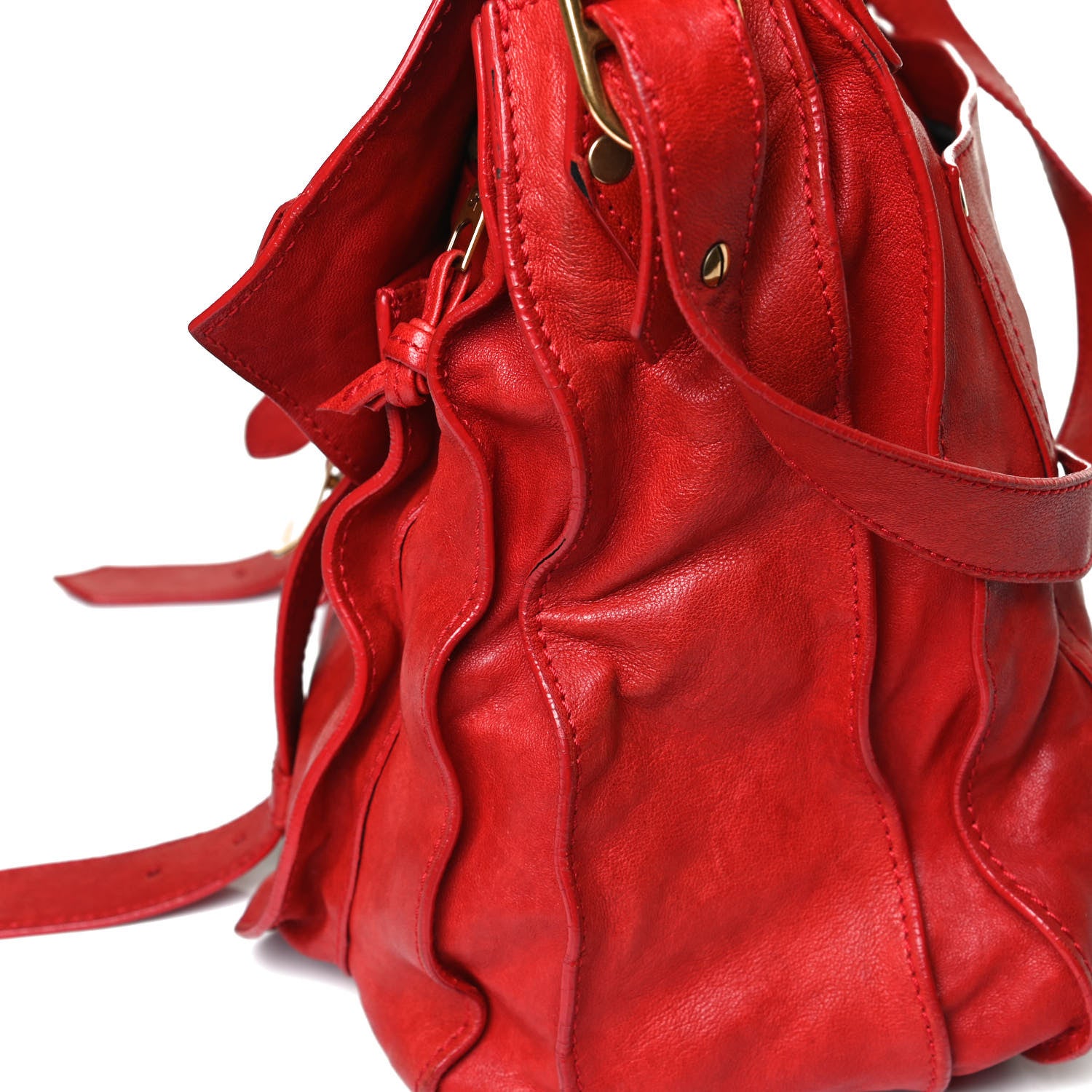 Proenza Schouler Lambskin PS1 Extra Large Satchel Lipstick Red 16 of 41
