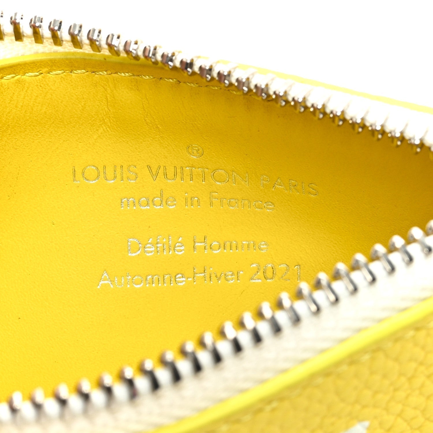 Louis Vuitton Calfskin Everyday LV Key Pouch Jaune 6 of 6