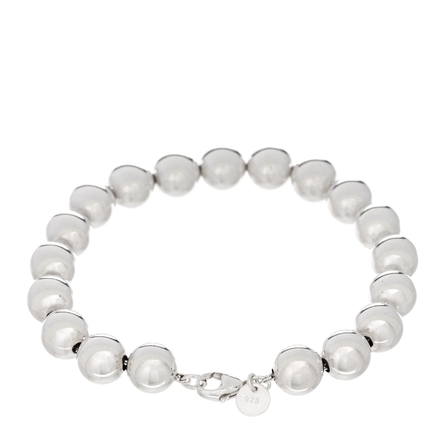 Tiffany Sterling Silver 10mm Hardwear Ball Bracelet 2 of 3