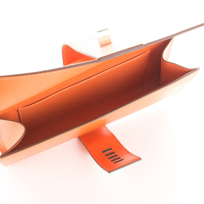 Hermes Tadelakt Medor 23 Clutch Orange 5 of 7
