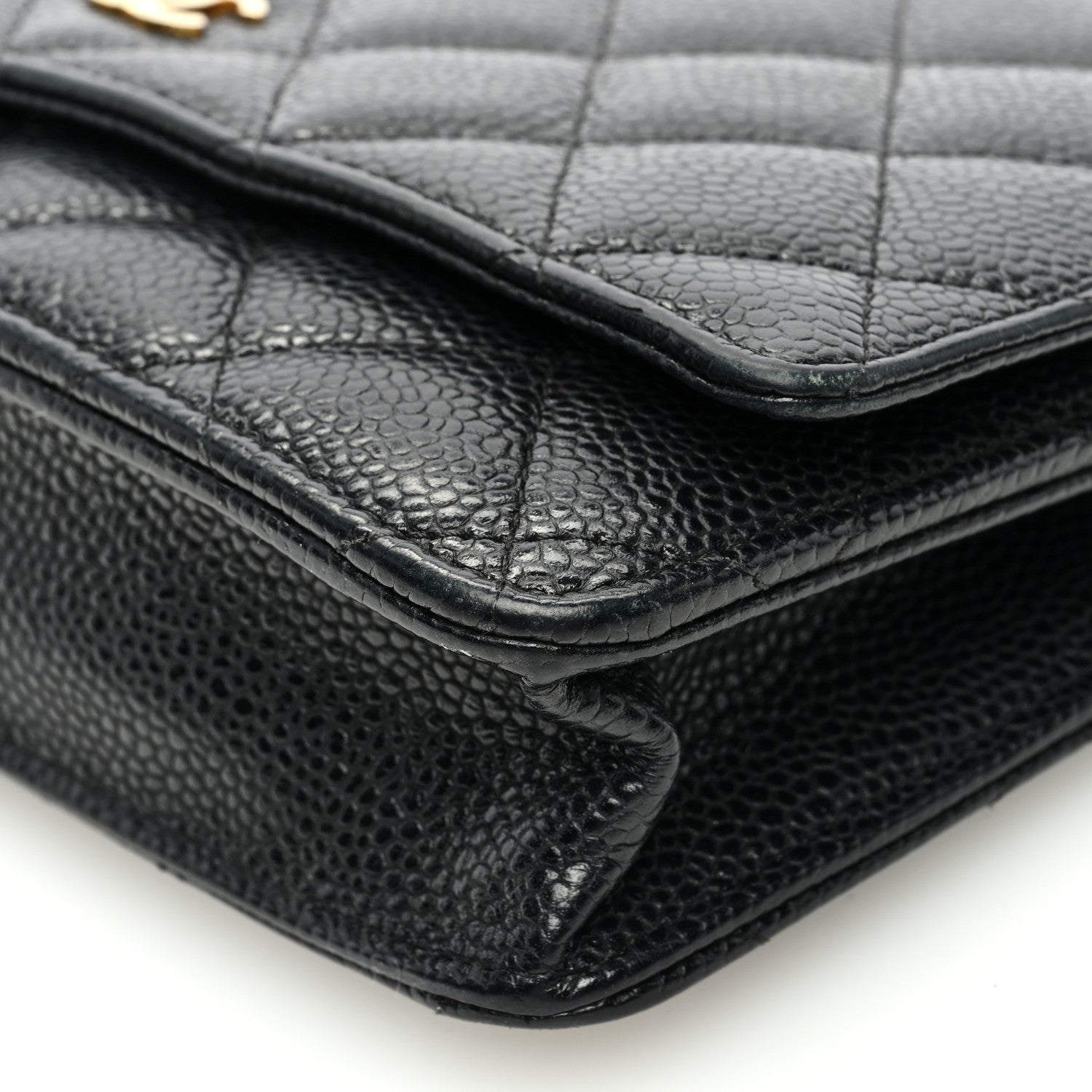 Chanel Caviar Quilted Wallet on Chain WOC Black 10 of 11