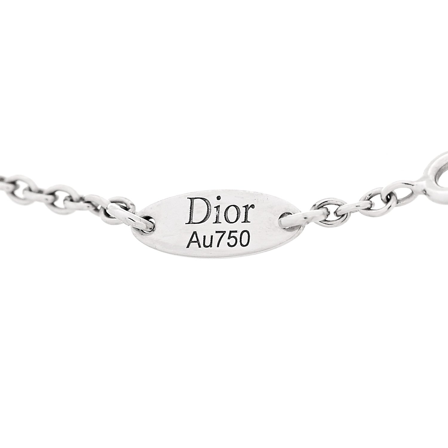 Christian Dior 18K White Gold Pave Diamond Rose Des Vents Bracelet 4 of 6