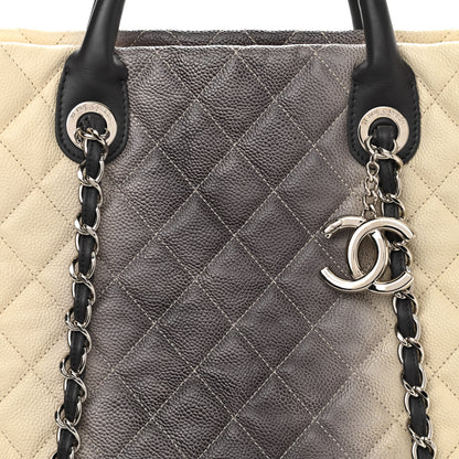 Chanel Caviar Ombre Large Shopping Tote White 8 of 12