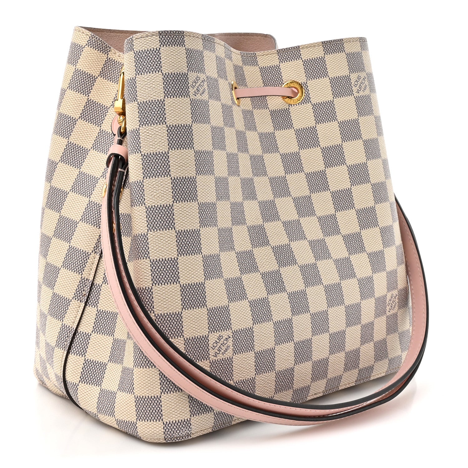Louis Vuitton Damier Azur Neonoe MM Eau De Rose 3 of 16