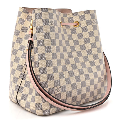 Louis Vuitton Damier Azur Neonoe MM Eau De Rose 3 of 16