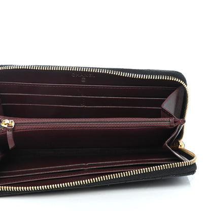 Chanel Caviar Quilted Large Gusset Zip Around Wallet Black 4 of 4
