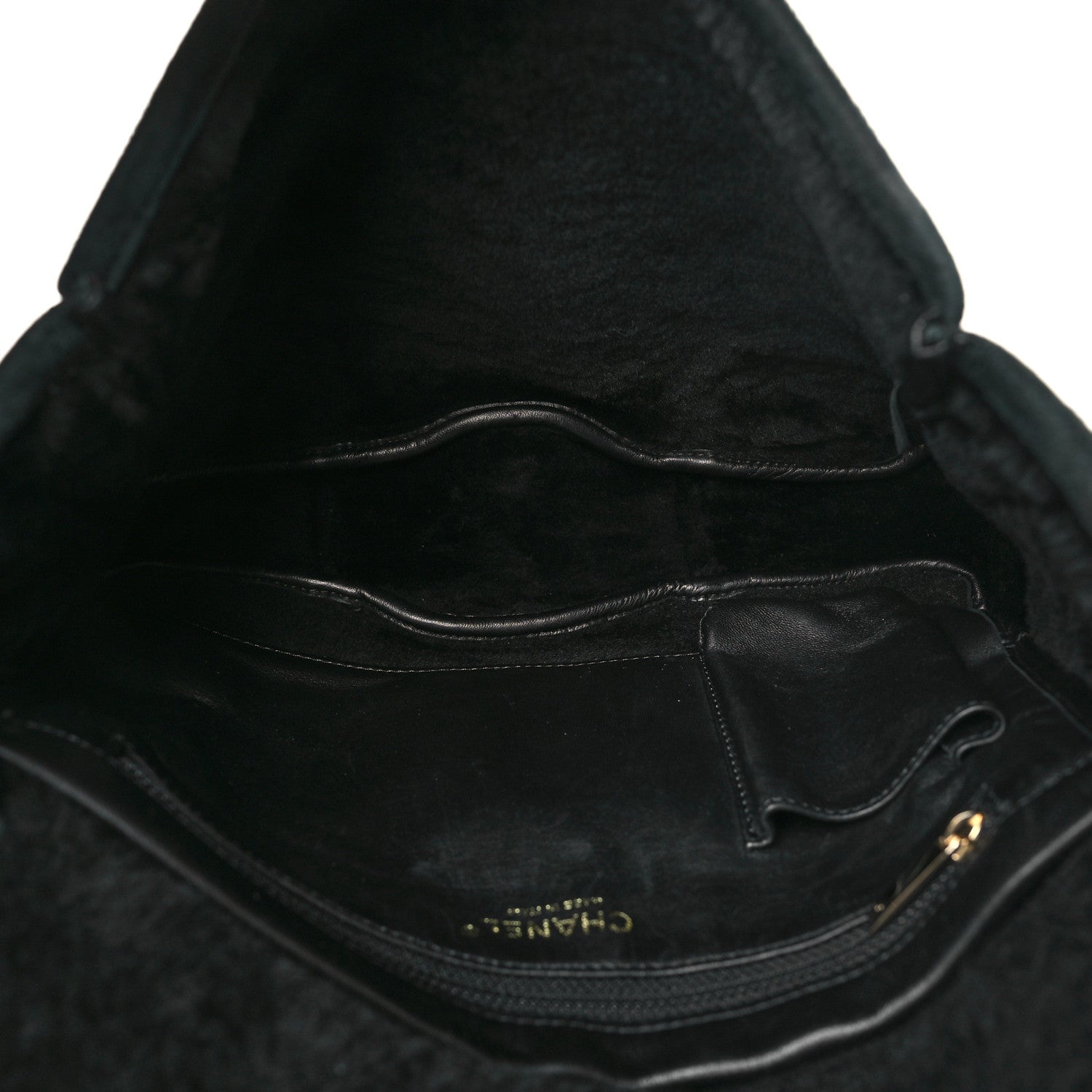 Chanel Suede Sparkling Winter Messenger Black 5 of 9