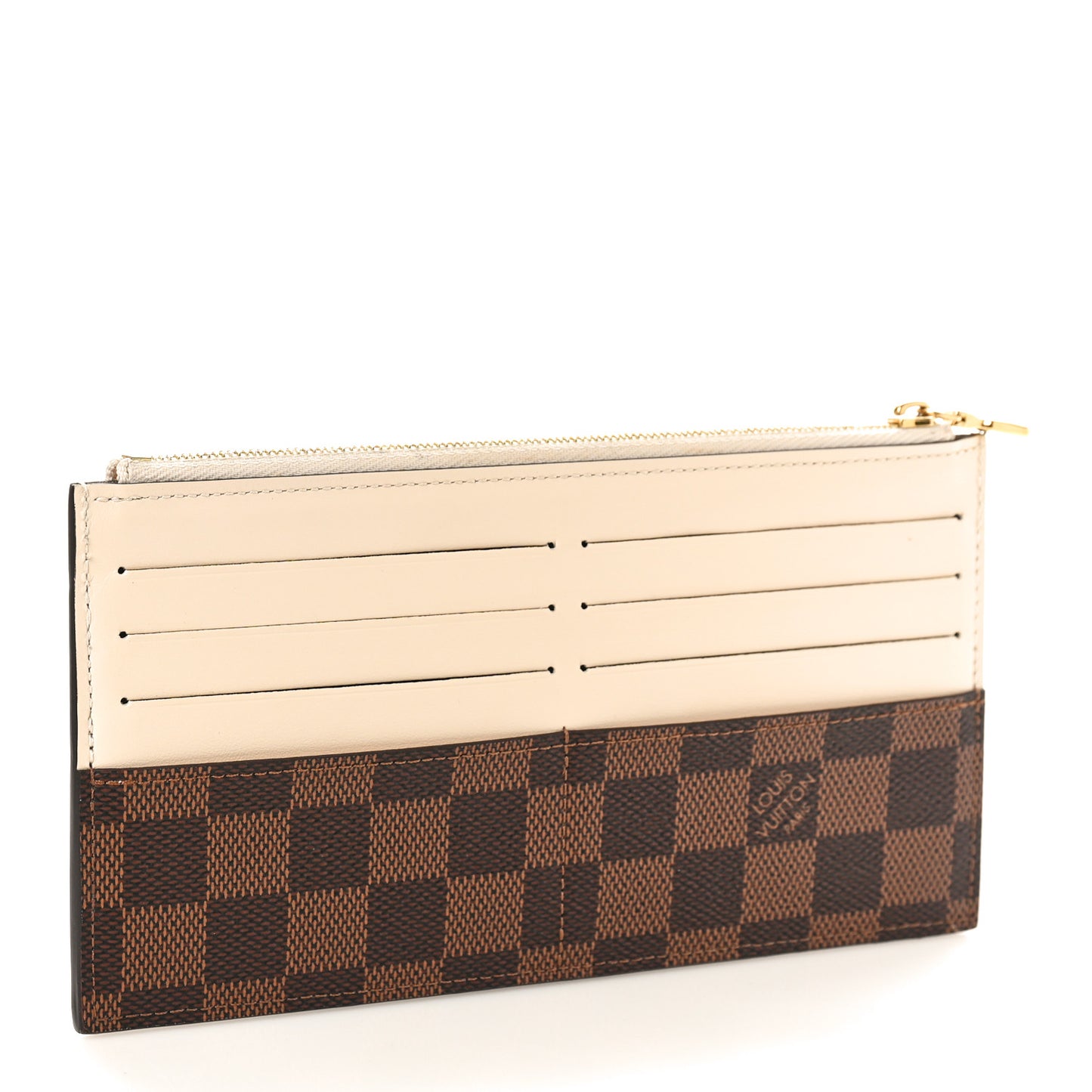 Damier Ebene Slim Purse Cream