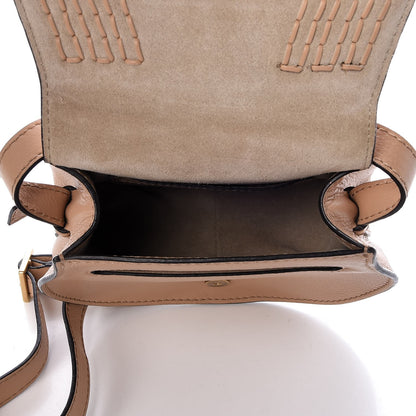 Chloe Calfskin Braided Mini Marcie Round Crossbody Bag Blush Nude 5 of 7