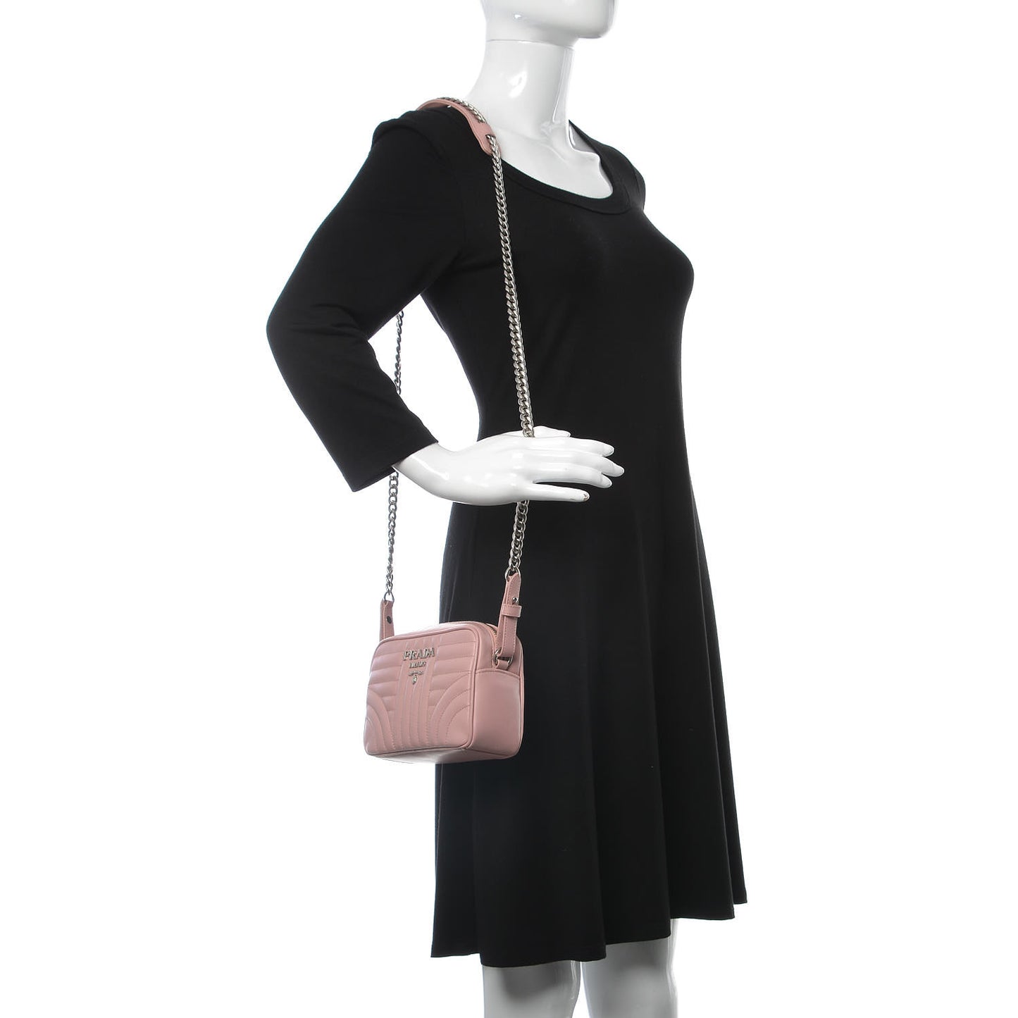 Soft Calfskin Diagramme Crossbody Bag Pesco