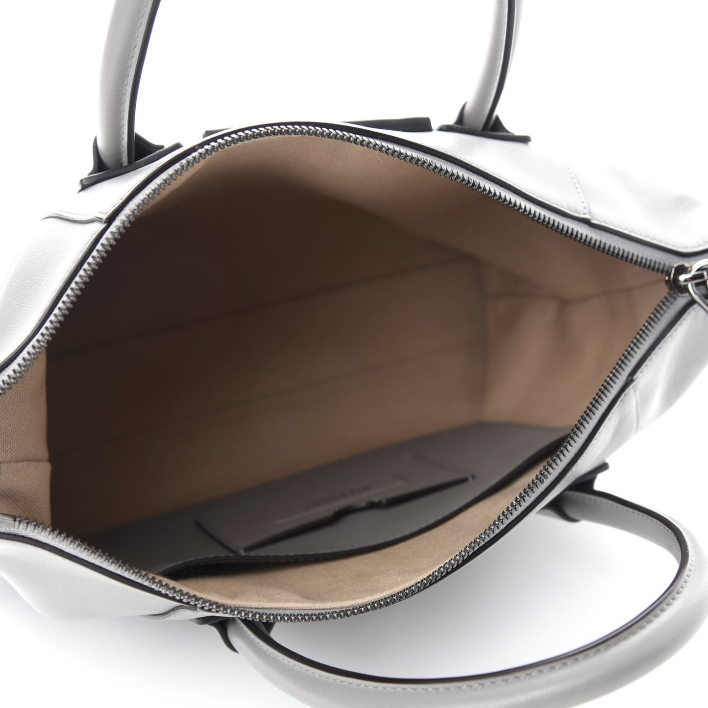 Calfskin Small Soft Antigona Pearl Grey