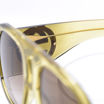 Gucci Oversized Aviator Sunglasses GG0152S Yellow 6 of 8