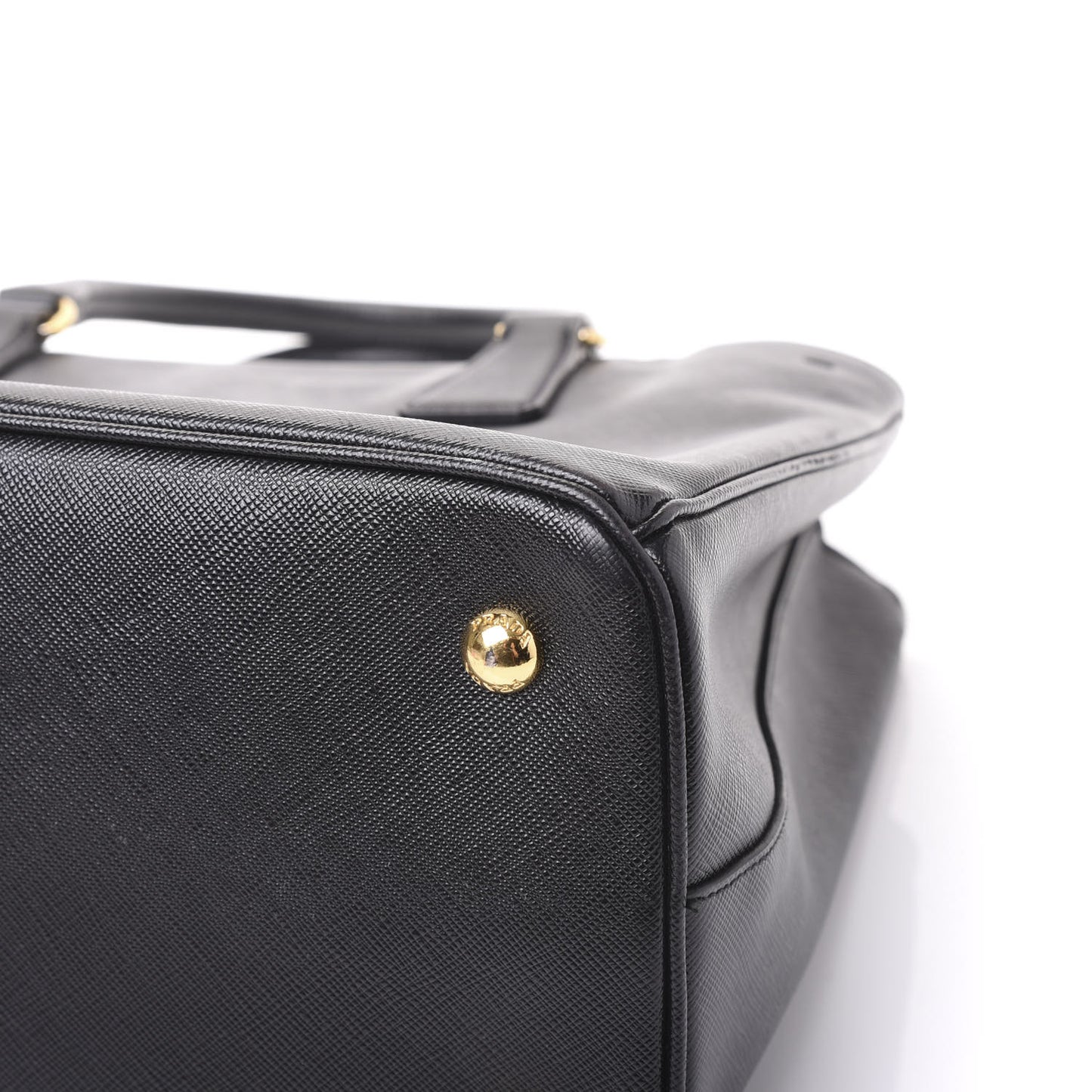 Saffiano Lux Medium Tote Black