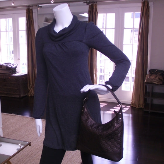 Guccissima Hobo Metallic Brown