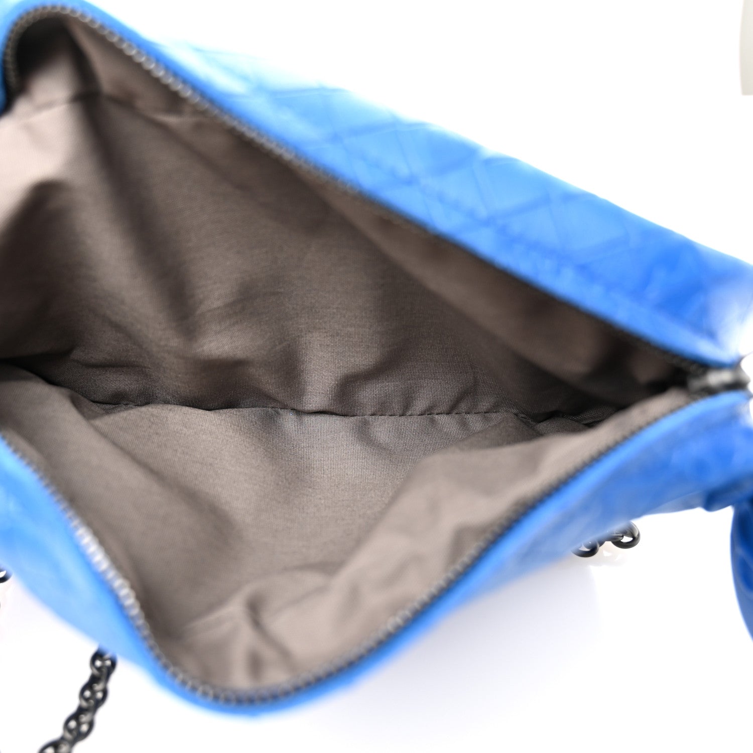 Bottega Veneta Calfskin Intrecciomirage Embossed Butterfly Small Chain Crossbody Signal Blue 5 of 11