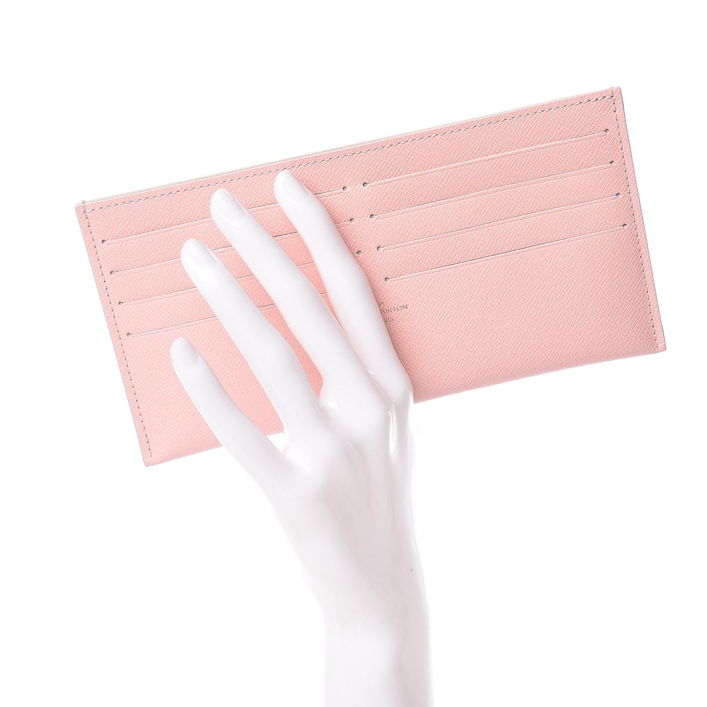 Calfskin Felicie Card Holder Insert Rose Ballerine