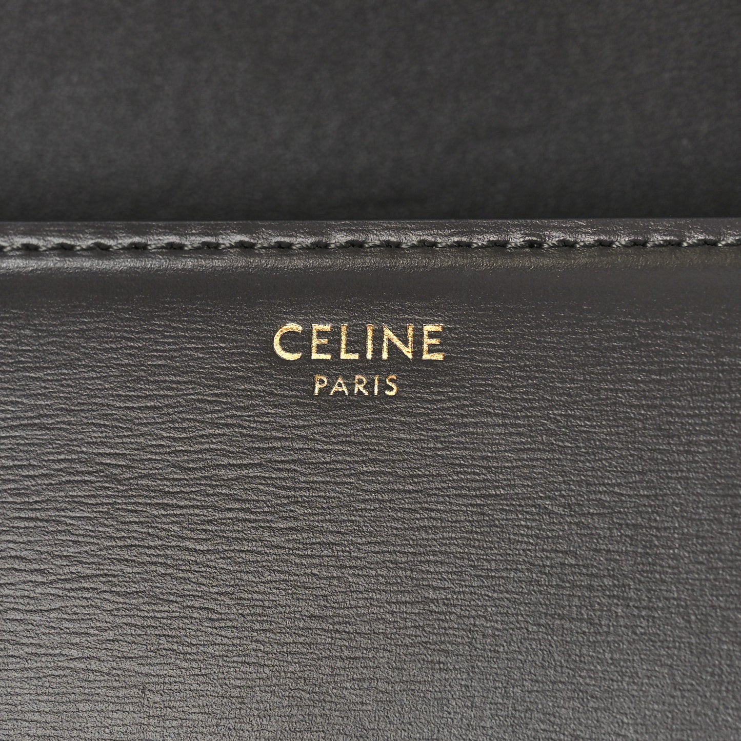 Shiny Calfskin Medium Triomphe Grey