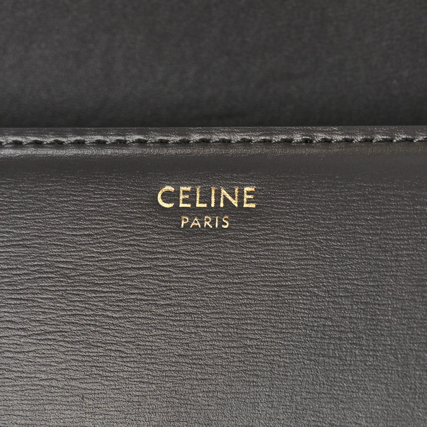 Celine Shiny Calfskin Medium Triomphe Grey 6 of 8