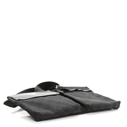 Gucci GG Monogram Double Pocket Belt Bag Black 4 of 13