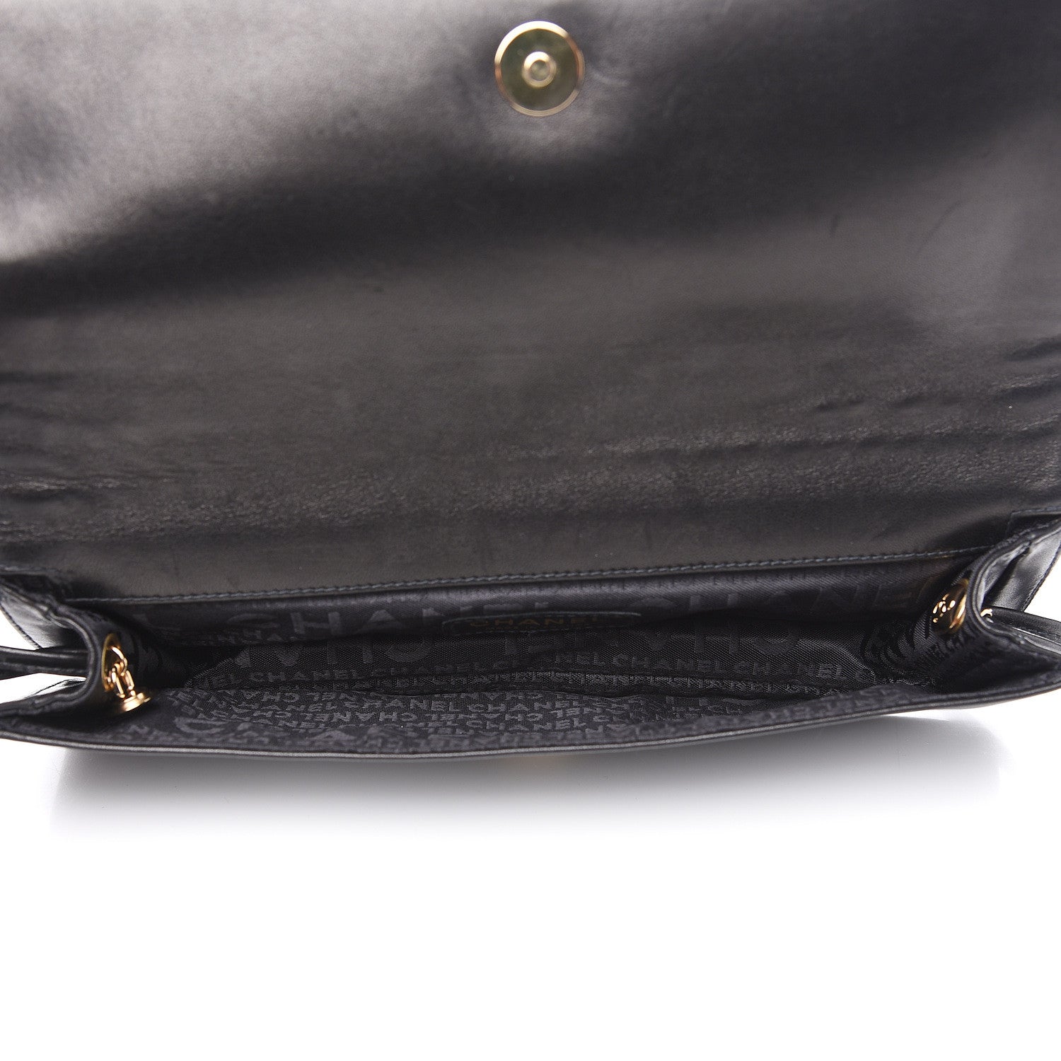 Chanel Lambskin Chain Clutch Black 4 of 11