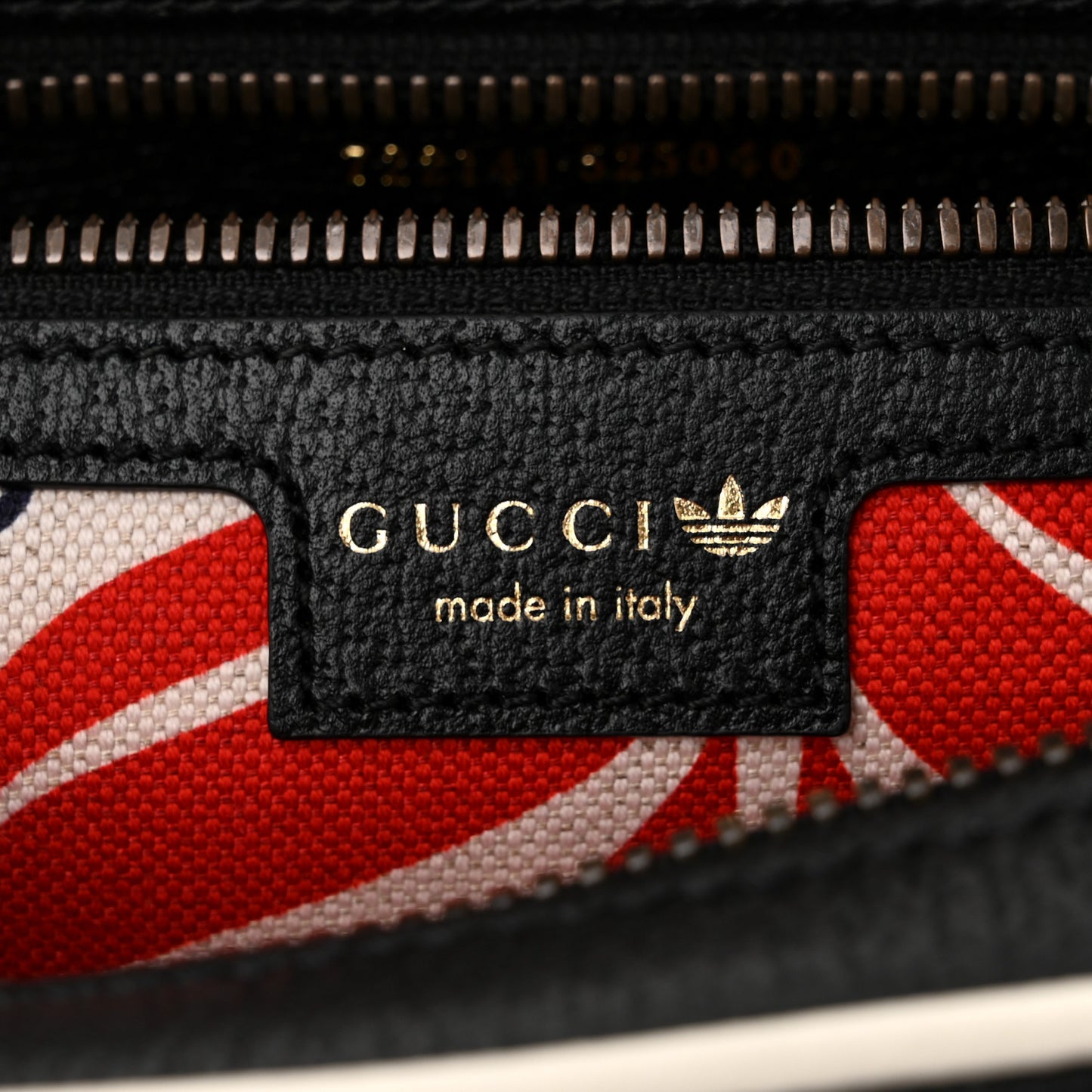 X ADIDAS Textured Dollar Calfskin Belt Bag Black