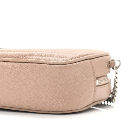 Saint Laurent Grain De Poudre Matelasse Monogram Mini Lou Camera Bag Dark Latte 10 of 10