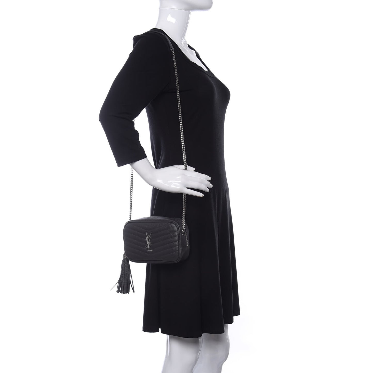 Grain De Poudre Matelasse Monogram Mini Lou Camera Bag Asphalt