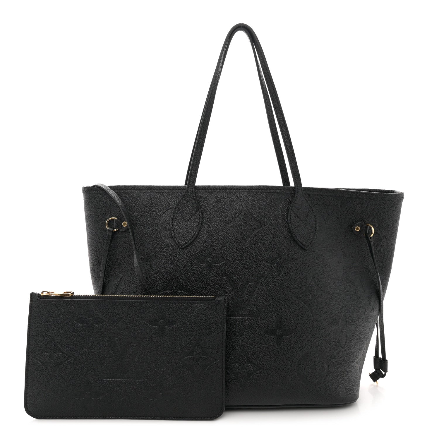 Louis Vuitton Empreinte Monogram Giant Neverfull MM Black 3 of 12