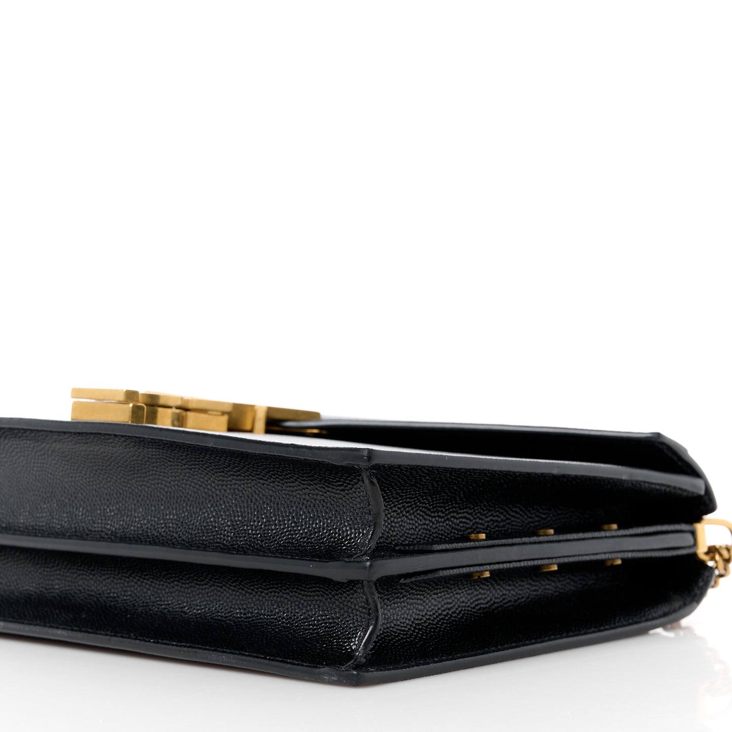 Grain De Poudre Monogram Cassandra Clasp Bag Black
