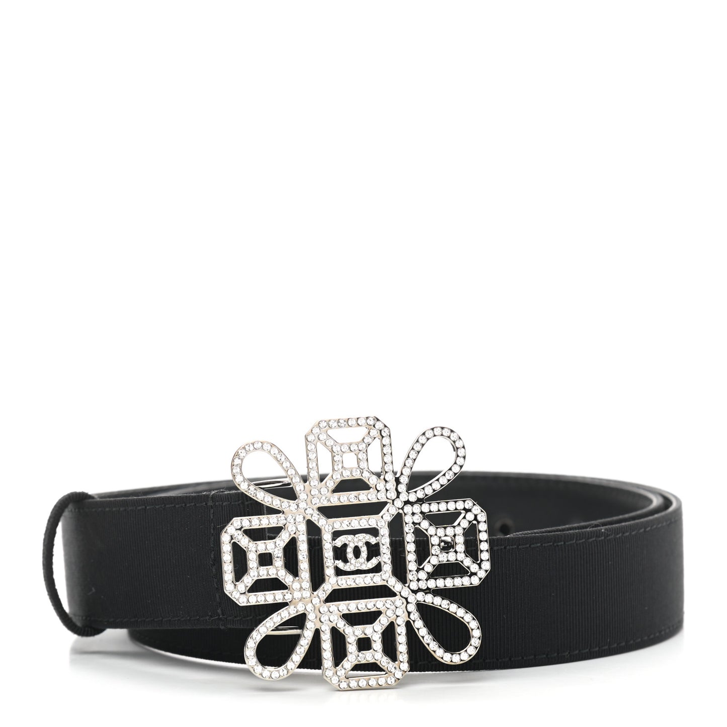 Grosgrain Crystal Belt 75 30 Black