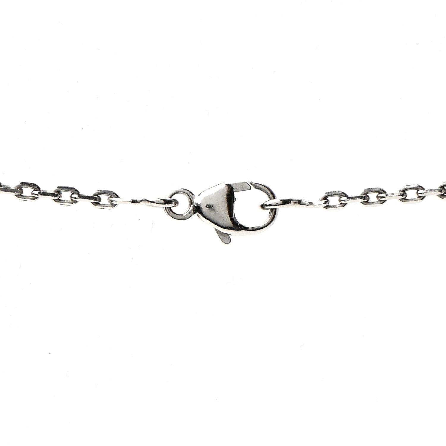 Hermes Lacquered Palladium Pop H Pendant Necklace Black 5 of 6
