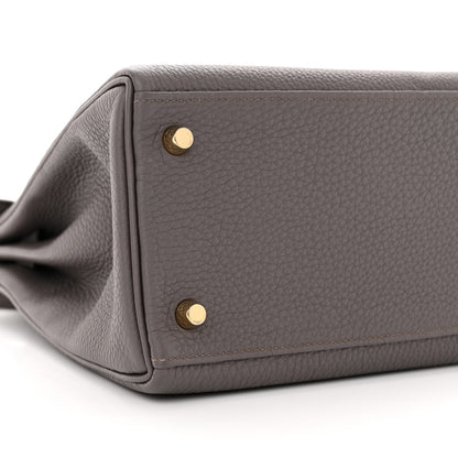 Hermes Togo Kelly Retourne 28 Etain 8 of 11