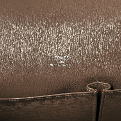 Hermes Taurillon Clemence Bicolor Jypsiere 34 Ardoise Gris Tourterelle 6 of 20