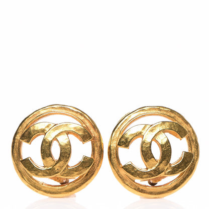 Chanel CC Clip On Earrings Gold 1 of 5