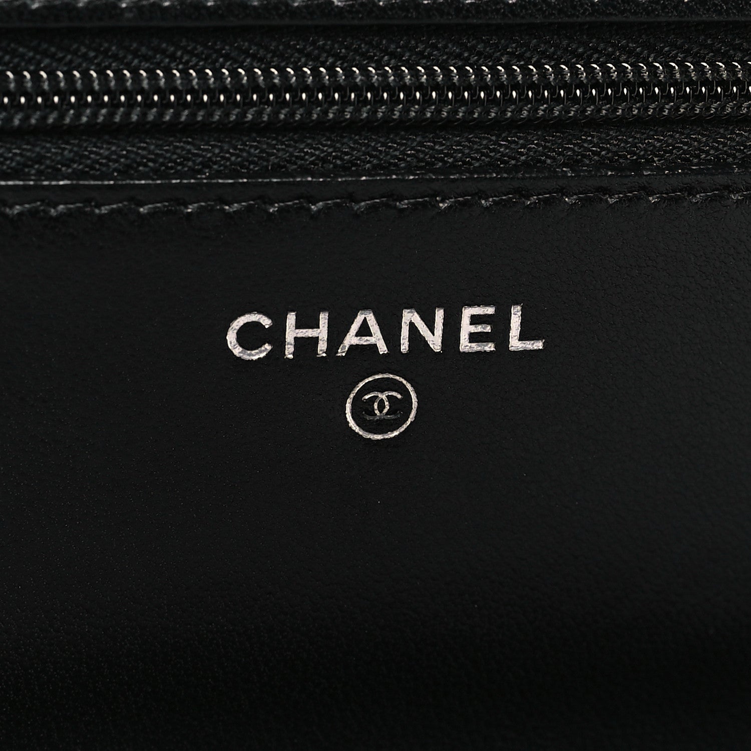Chanel Lambskin Quilted Wallet On Chain WOC Black 6 of 11